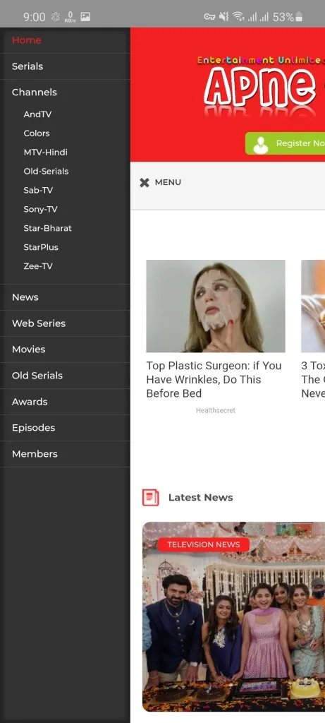 Screenshot of Apne TV APK